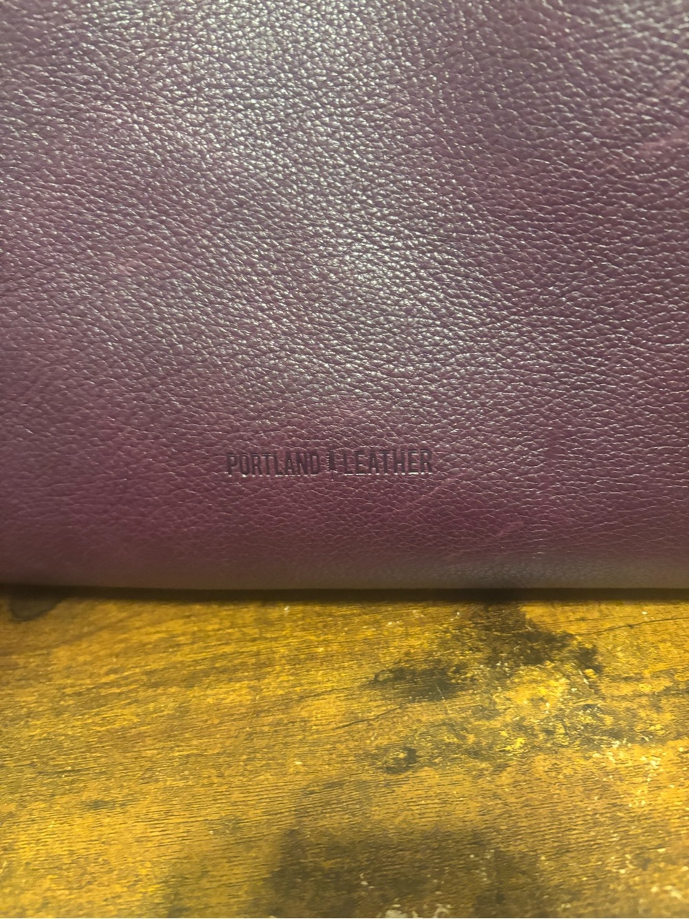 Portland Leather Plum Leather Tote